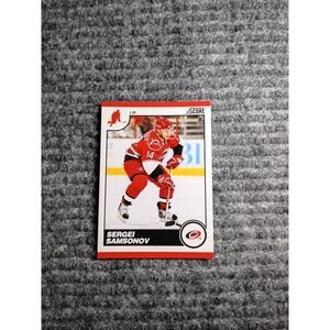 Score 2010 Carolina Hurricanes Sergei Samsonov Hockey Card #114